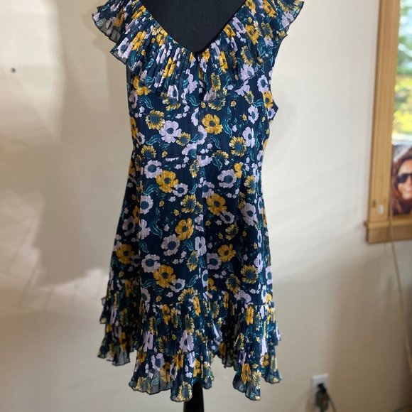 REVOLVE Ruffle Floral Mini Dress Light it Up TALULAH LA MAISON SZ XXL NWT!! - Picture 12 of 14